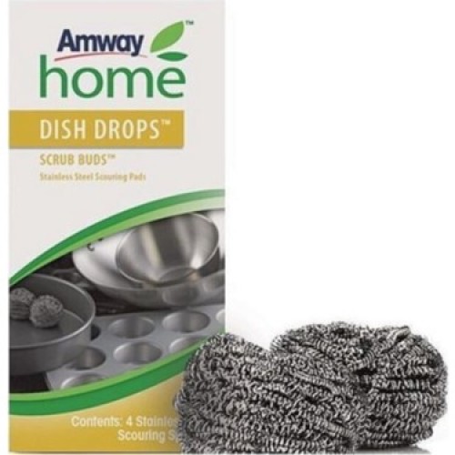 Amway Home Dish Drops Scrub Buds Paslanmaz Celik 4 adet