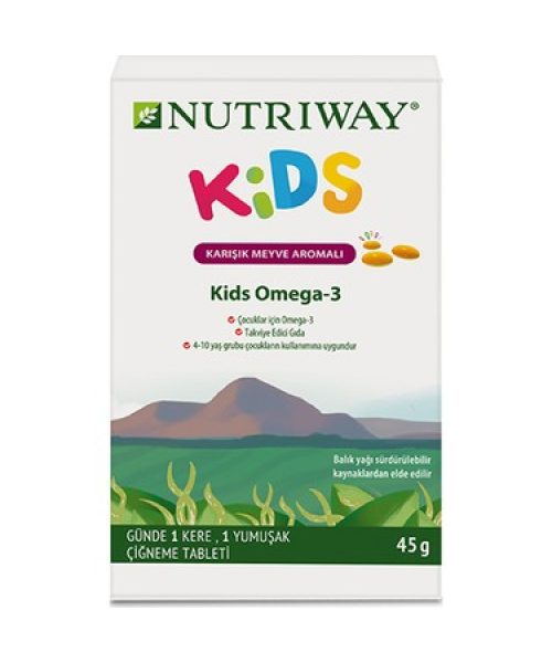 Amway Nutriway Kids Omega 3 Vitamin 30 Adet Cigneme Tableti Amway Nutriway Kids Omega 3 Vitamin 30 Adet Cigneme Tableti